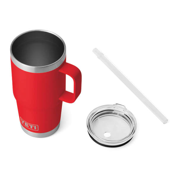 YETI 739ml Rambler® Straw Mug - Rescue Red