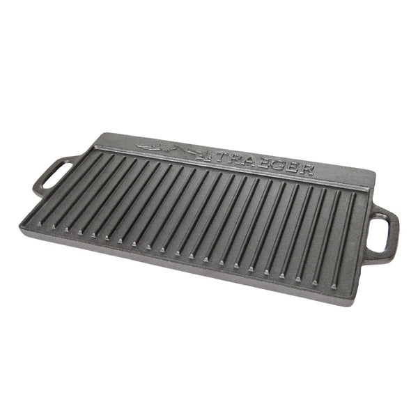 Traeger Cast Iron Griddle | Reversible & Pre-Seasoned