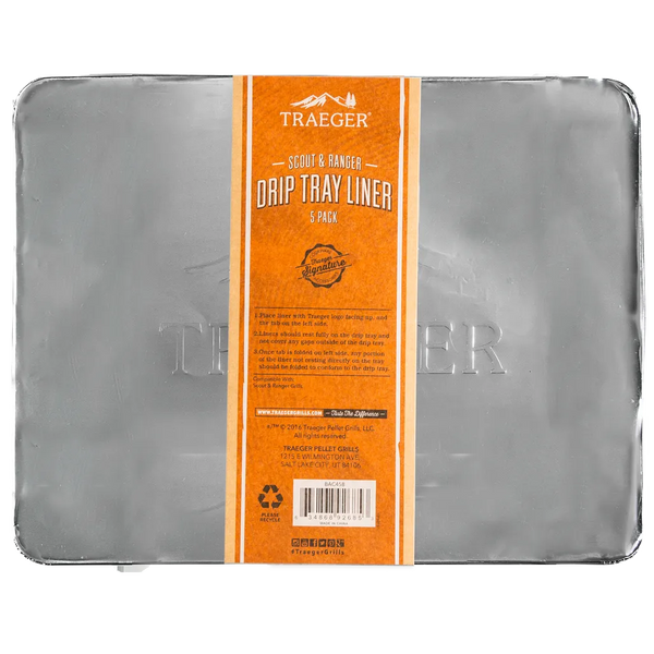 Traeger Ranger Drip Tray Liners 5 Pack | Disposable Aluminium