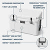 YETI Tundra 45 Hard Cooler - White