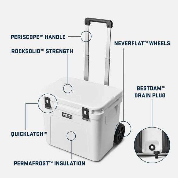YETI Roadie 60 Wheeled Cooler - White