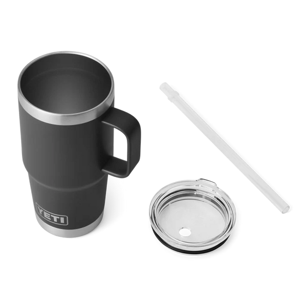 YETI 739ml Rambler® Straw Mug - Black