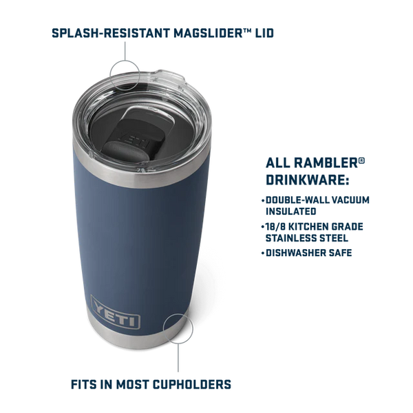 YETI 568ml Rambler® Tumbler - Navy