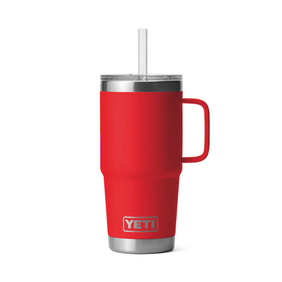 YETI 739ml Rambler® Straw Mug - Rescue Red