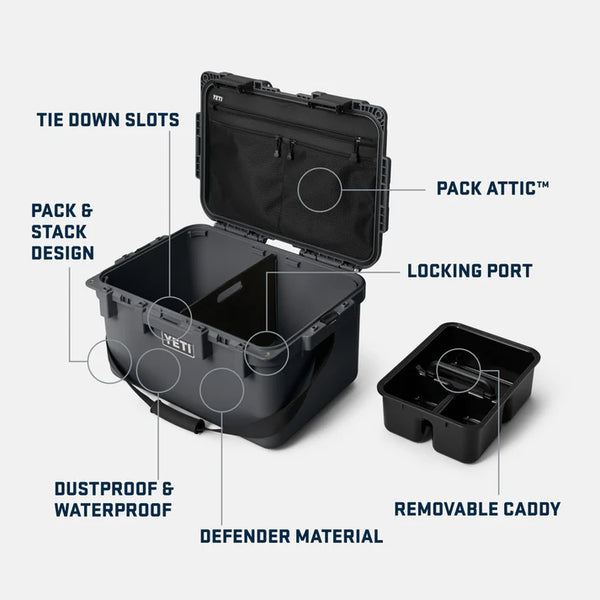 YETI LoadOut 30 GoBox 2.0 Cargo Box - Charcoal
