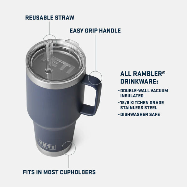 YETI 1035ml Rambler® Straw Mug - King Crab