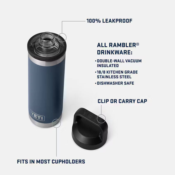 YETI 532ml Rambler® Chug Water Bottle - Navy