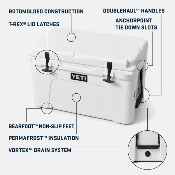 YETI Tundra 45 Hard Cooler - White