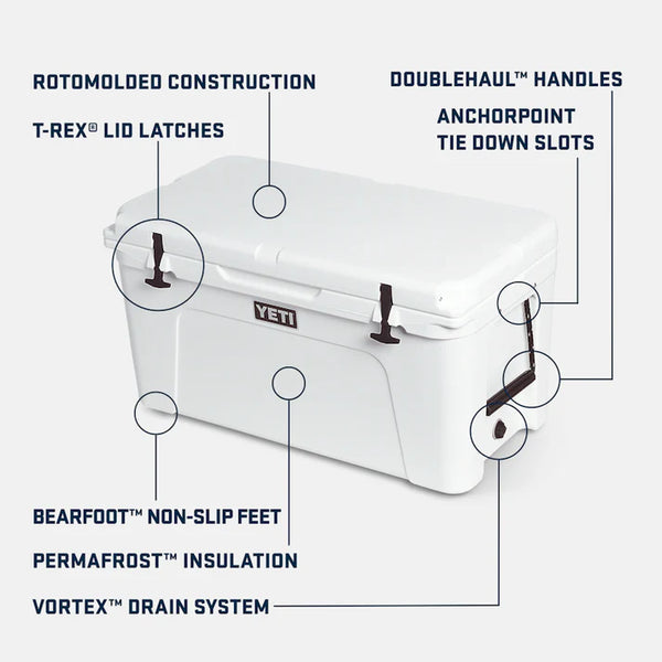 YETI Tundra 75 Hard Cooler - White