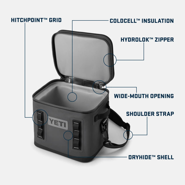YETI Hopper Flip 12 Soft Cooler - Charcoal