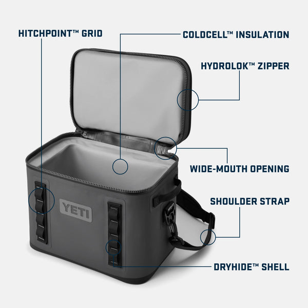 YETI Hopper Flip 18 Soft Cooler - Charcoal