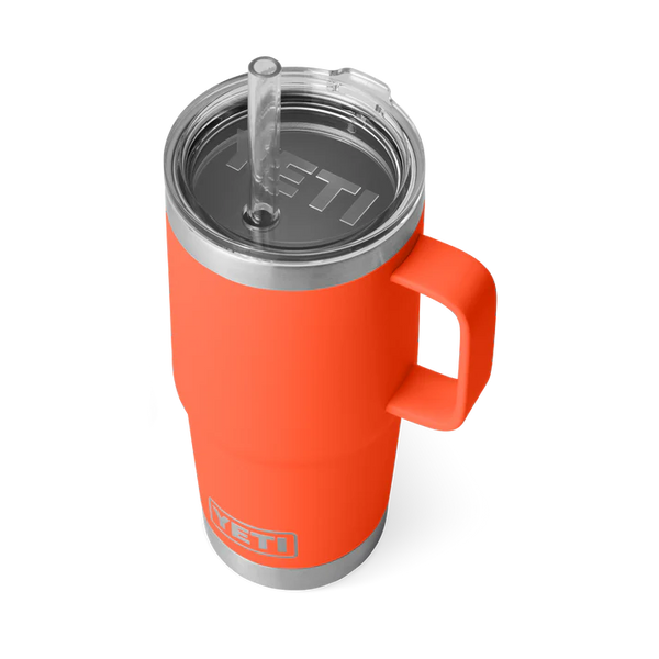 YETI 739ml Rambler® Straw Mug - Papaya