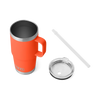 YETI 739ml Rambler® Straw Mug - Papaya