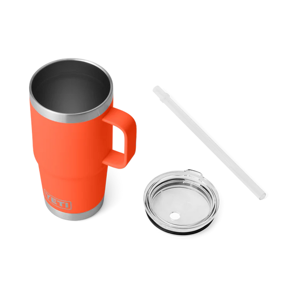 YETI 739ml Rambler® Straw Mug - Papaya