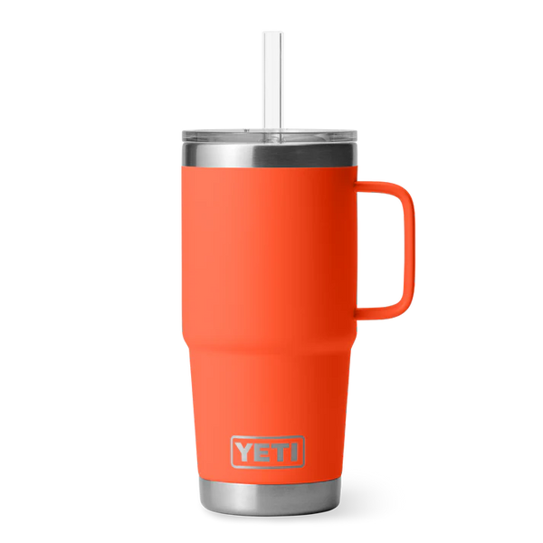YETI 739ml Rambler® Straw Mug - Papaya